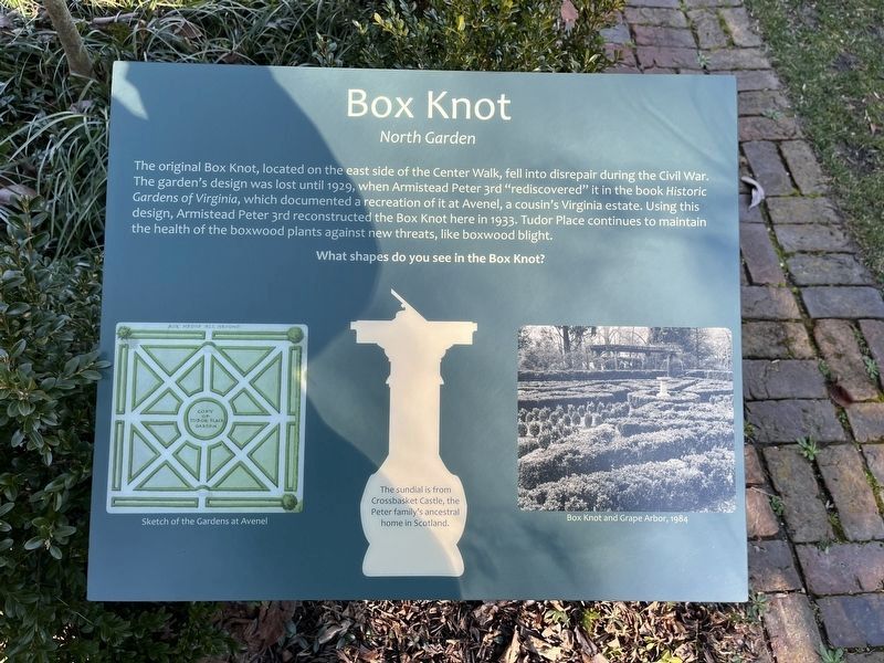 Box Knot Marker image. Click for full size.