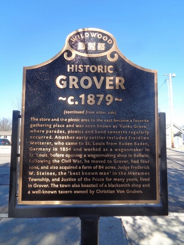 Historic Grover Marker image. Click for full size.