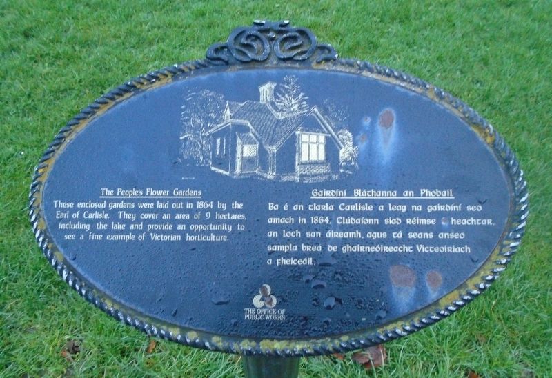 The People's Flower Gardens / Gaírdíní Bláthanna an Phobaíl Marker. Click for full size. The People's Flower Gardens / Gaírdíní Bláthanna an Phobaíl Marker image. Click for full size.