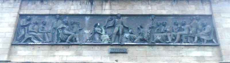 Wellington Monument Civil and Religious Liberty Bas Relief. Click for full size. Wellington Monument Civil and Religious Liberty Bas Relief image. Click for full size.