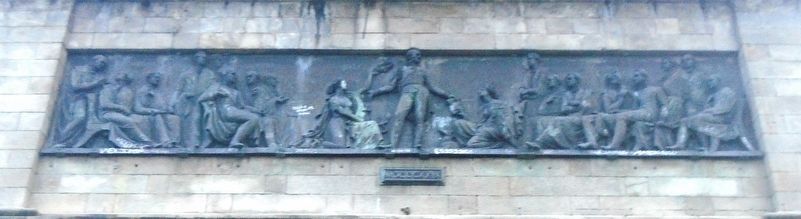 Wellington Monument Civil and Religious Liberty Bas Relief image. Click for full size.