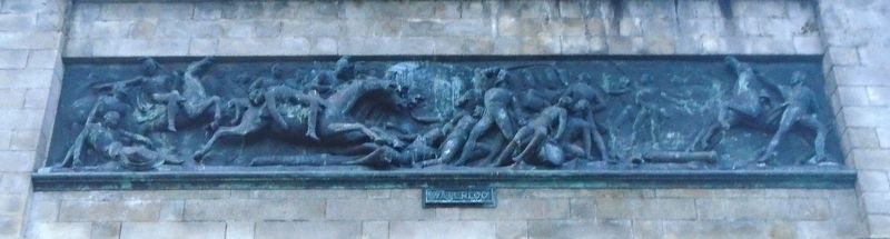 Wellington Monument Waterloo Bas Relief image. Click for full size.