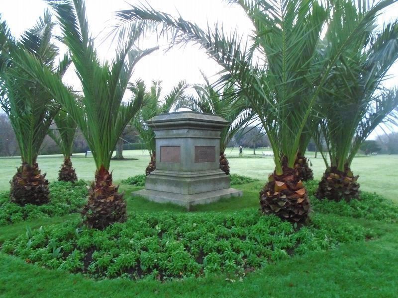 Seventh Earl of Carlisle Memorial Plinth<br>(100m north of Gardens marker). Click for full size. Seventh Earl of Carlisle Memorial Plinth<br>(100m north of Gardens marker) image. Click for full size.