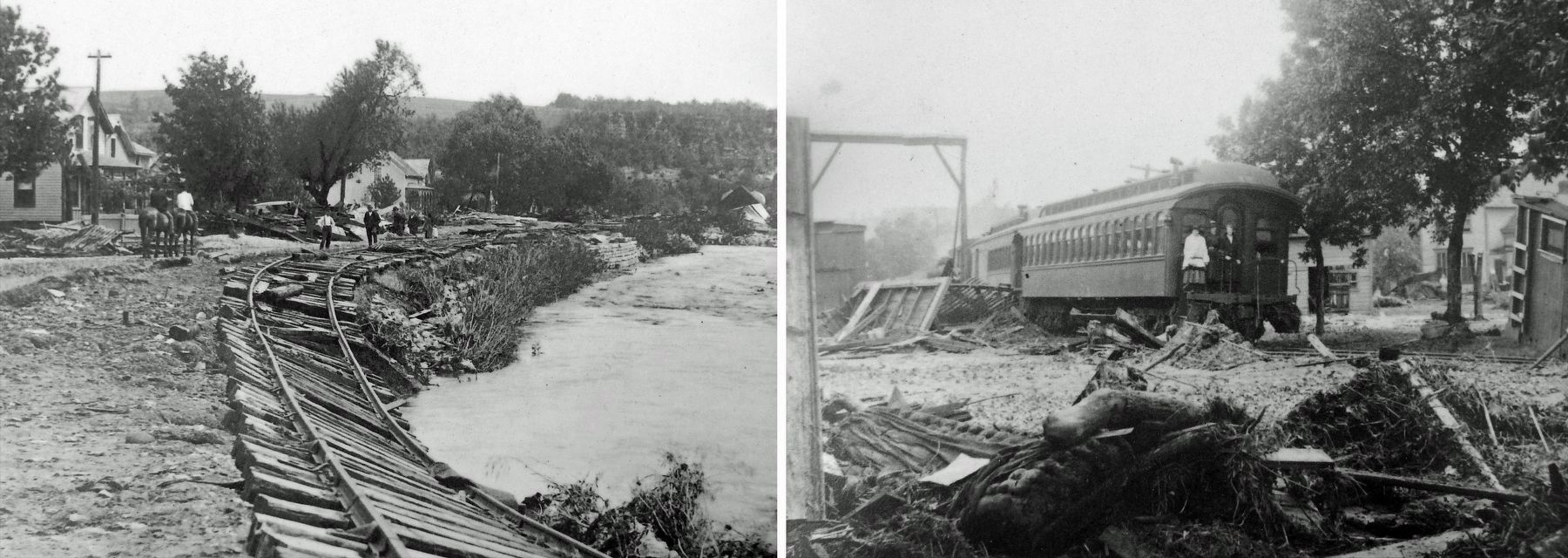 Marker detail: Flood Damage. Click for full size. Marker detail: Flood Damage image. Click for full size.