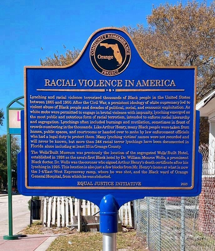 The Lynching of Arthur Henry / Racial Violence in America Marker image. Click for full size.
