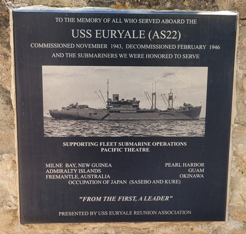USS Euryale (AS22) Marker image. Click for full size.
