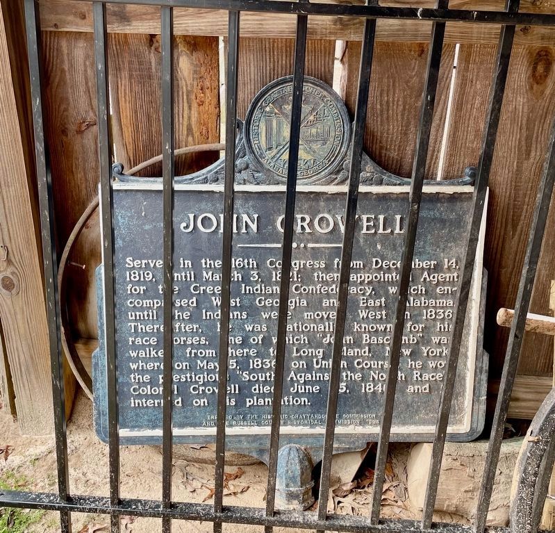 Damaged John Crowell Marker. Click for full size. Damaged John Crowell Marker image. Click for full size.