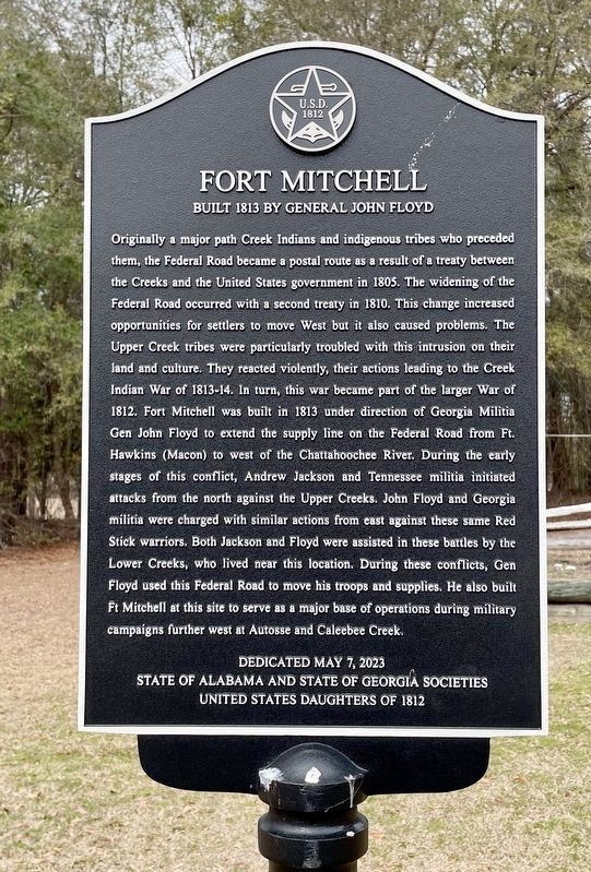 Fort Mitchell Marker image. Click for full size.