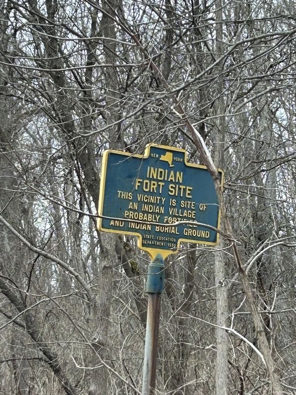 Indian Fort Site Marker. Click for full size. Indian Fort Site Marker image. Click for full size.