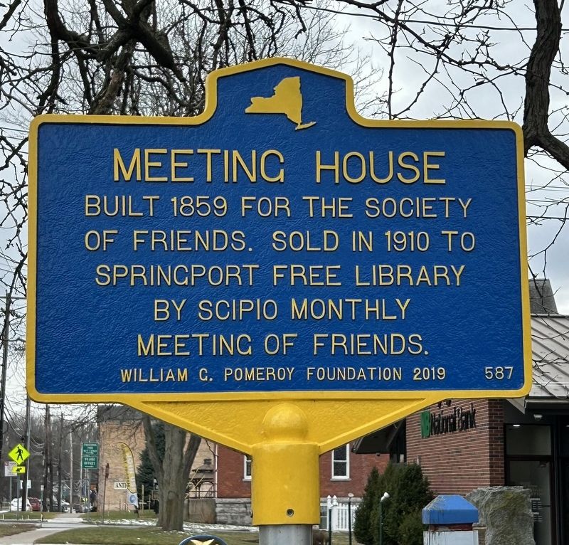 Meeting House Marker. Click for full size. Meeting House Marker image. Click for full size.