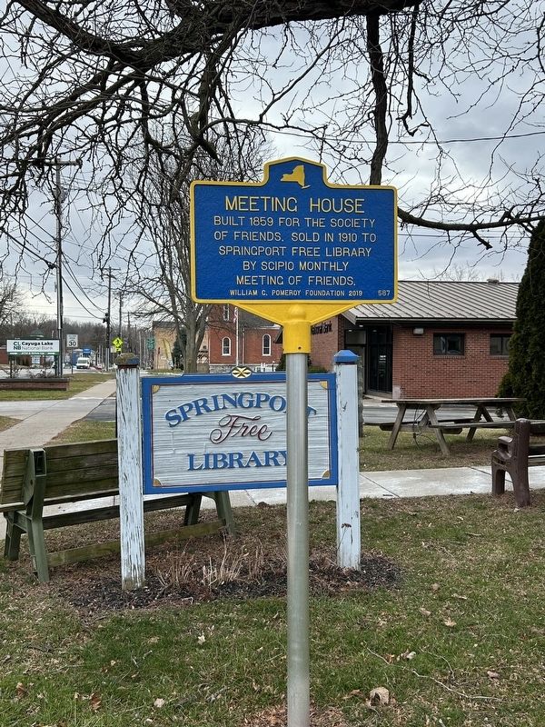 Meeting House Marker. Click for full size. Meeting House Marker image. Click for full size.