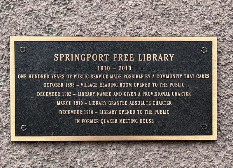 Plaque  on the Library image. Click for full size.