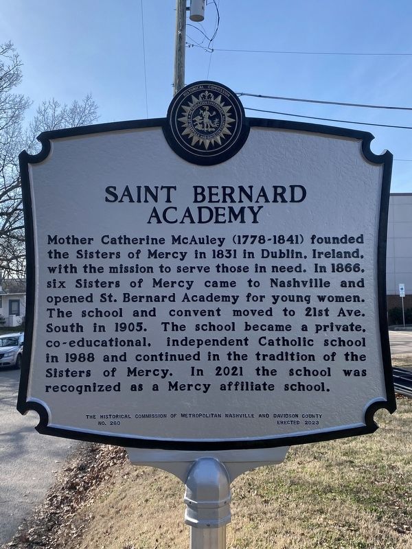 Saint Bernard Academy Marker image. Click for full size.