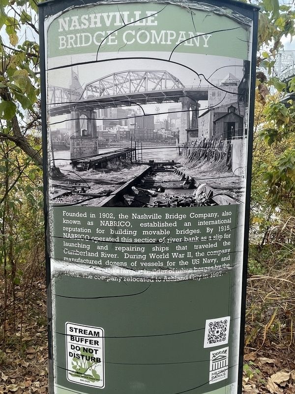Nashville Bridge Company Marker image. Click for full size.