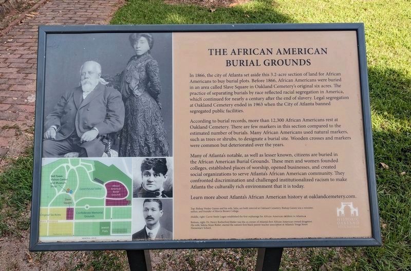 The African American Burial Grounds Marker. Click for full size. The African American Burial Grounds Marker image. Click for full size.