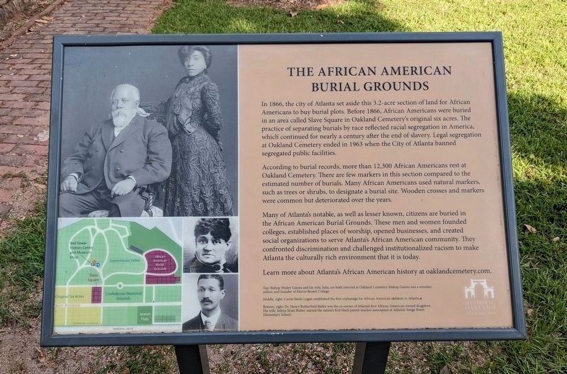 The African American Burial Grounds Marker image. Click for full size.