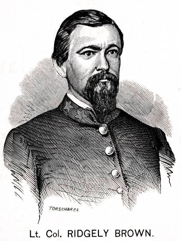 Lt. Col. Ridgely Brown. Click for full size. Lt. Col. Ridgely Brown image. Click for full size.