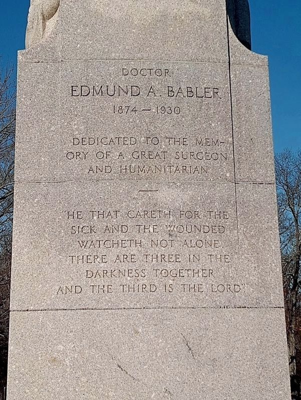 Doctor Edmund A. Babler Marker image. Click for full size.