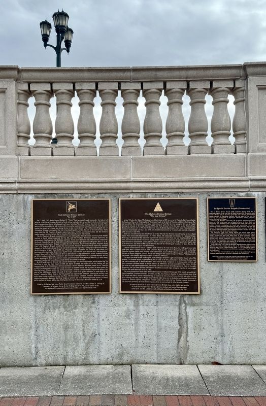 Six Airborne Division (British) Marker (left) image. Click for full size.