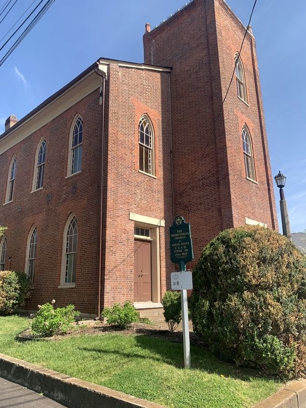 The Presbyterian Church & Green River F.& A.M. Lodge #88 Marker. Click for full size. The Presbyterian Church & Green River F.& A.M. Lodge #88 Marker image. Click for full size.