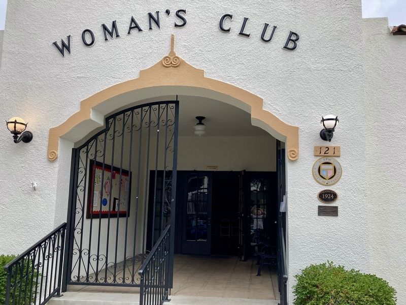 Womans Club of Orange Marker image. Click for full size.