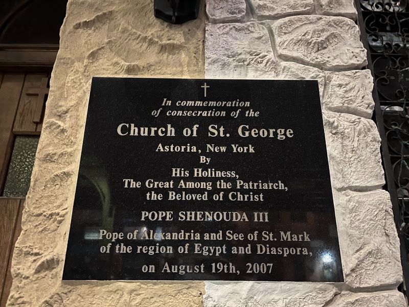Church of St. George Marker. Click for full size. Church of St. George Marker image. Click for full size.