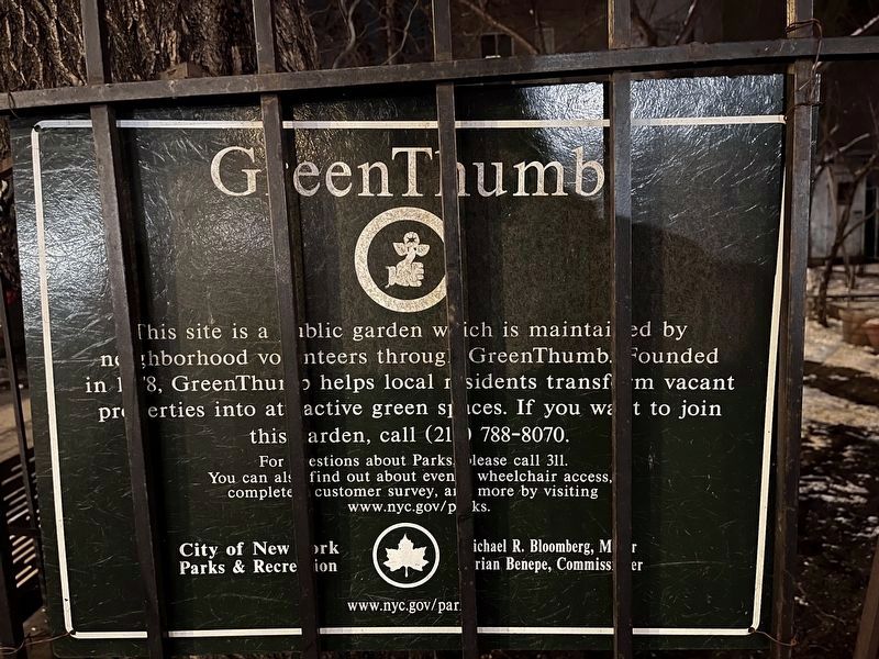 GreenThumb Marker. Click for full size. GreenThumb Marker image. Click for full size.