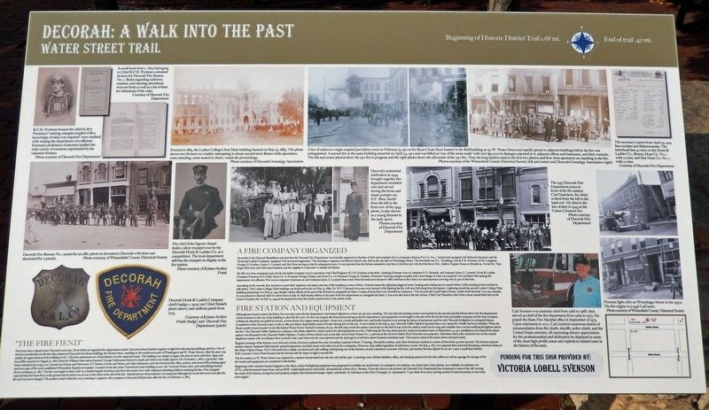 Decorah: A Walk into the Past Marker image. Click for full size.