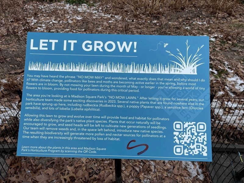 Let It Grow! Marker. Click for full size. Let It Grow! Marker image. Click for full size.