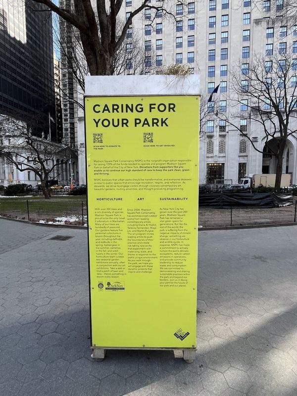 Caring for Your Park side of the marker. Click for full size. Caring for Your Park side of the marker image. Click for full size.