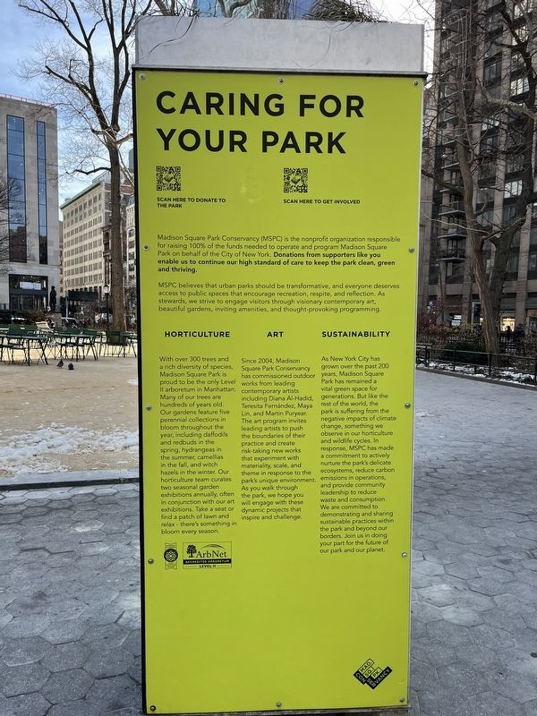 Care for Your Park side of the marker image. Click for full size.