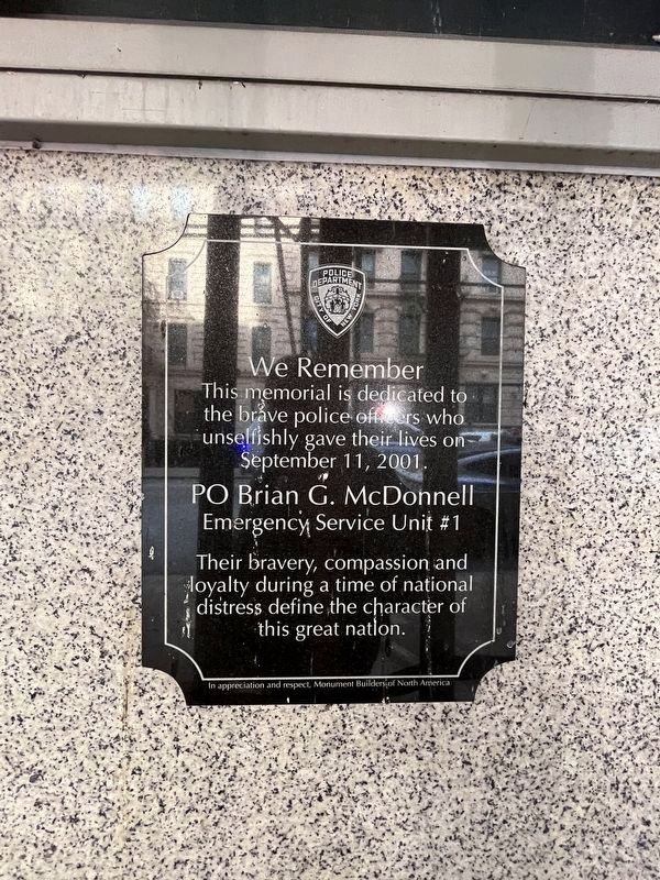 September 11 Memorial Marker. Click for full size. September 11 Memorial Marker image. Click for full size.