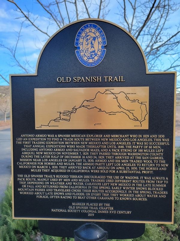 Old Spanish Trail Marker image. Click for full size.