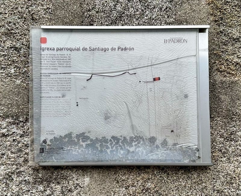 Igrexa parroquial de Santiago de Padr�n / St. Jame�s Church Marker image. Click for full size.