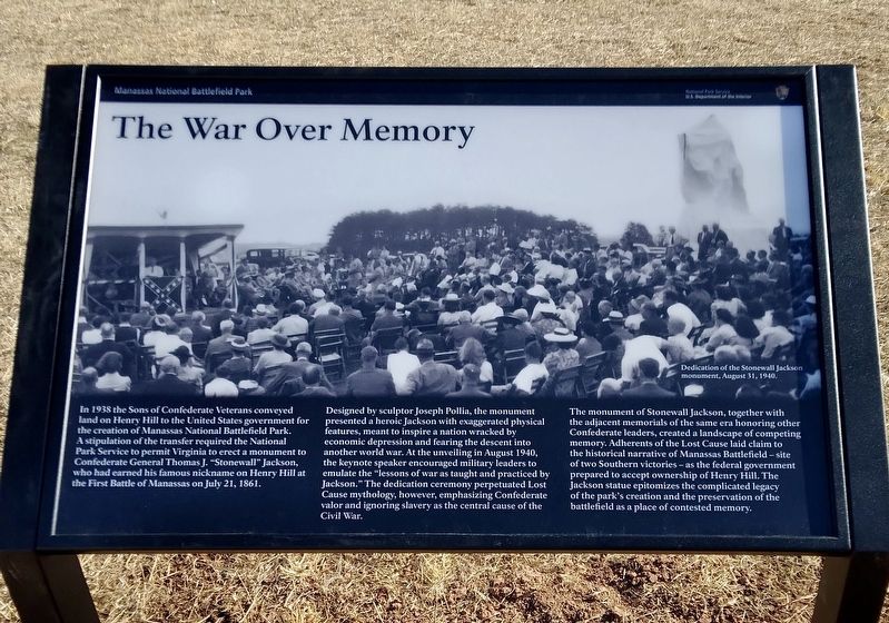 The War Over Memory Marker. Click for full size. The War Over Memory Marker image. Click for full size.