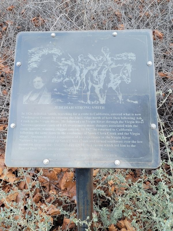 Jedediah Strong Smith Marker. Click for full size. Jedediah Strong Smith Marker image. Click for full size.
