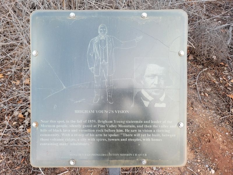 Brigham Young's Vision Marker. Click for full size. Brigham Young's Vision Marker image. Click for full size.