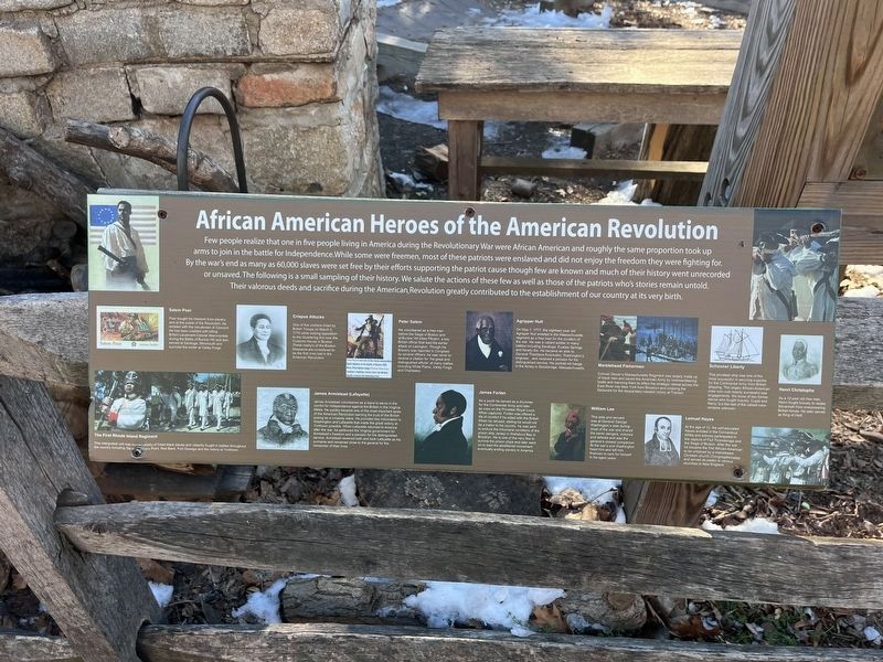 African American Heroes of the American Revolution Marker. Click for full size. African American Heroes of the American Revolution Marker image. Click for full size.