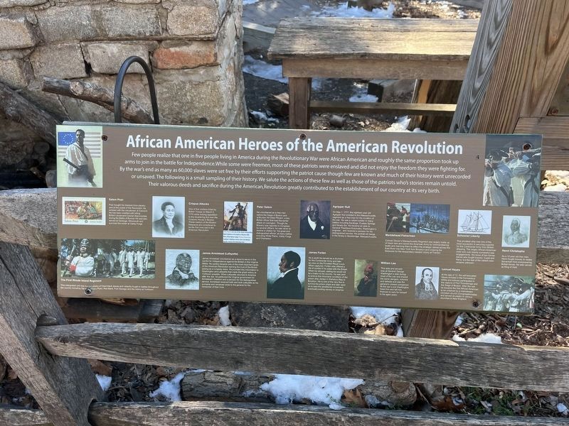 African American Heroes of the American Revolution Marker image. Click for full size.