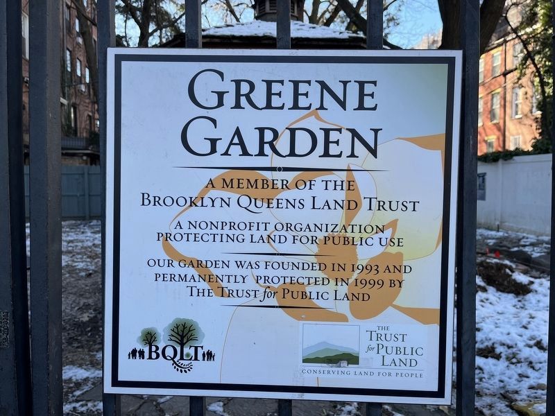 Greene Garden Marker. Click for full size. Greene Garden Marker image. Click for full size.