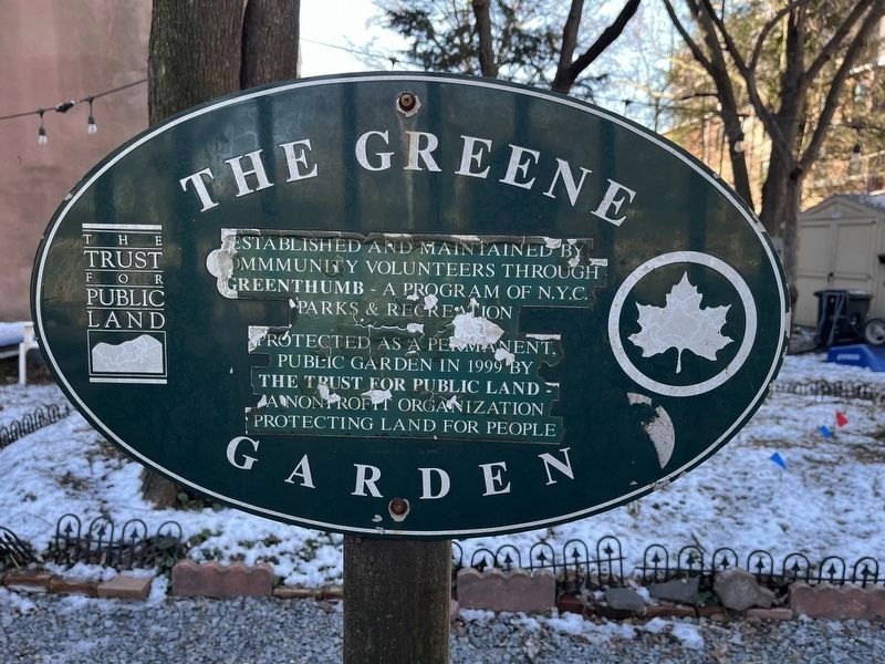 The Greene Garden Marker. Click for full size. The Greene Garden Marker image. Click for full size.