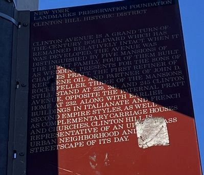 Clinton Hill Historic District Marker. Click for full size. Clinton Hill Historic District Marker image. Click for full size.