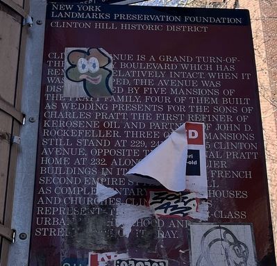 Clinton Hill Historic District Marker. Click for full size. Clinton Hill Historic District Marker image. Click for full size.