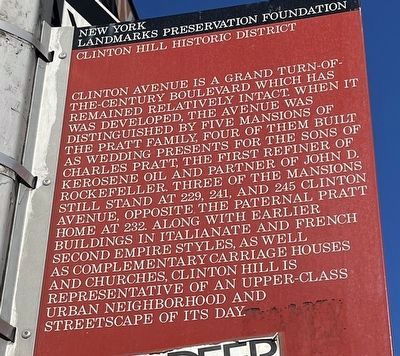 Clinton Hill Historic District Marker image. Click for full size.