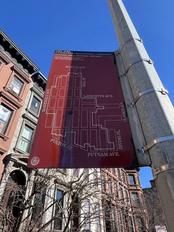 Clinton Hill Historic District Marker image. Click for full size.