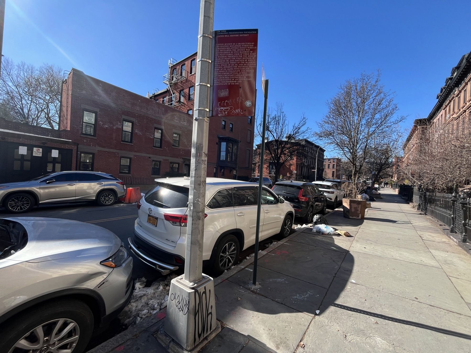 Clinton Hill Historic District Marker image. Click for full size.
