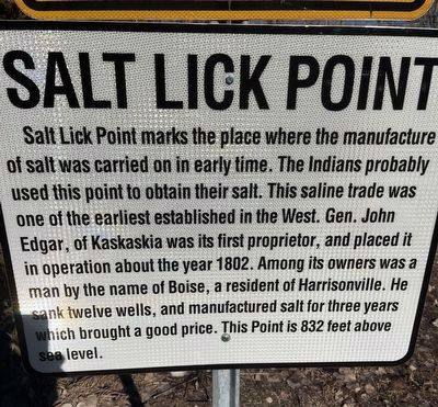 Salt Lick Point Marker image. Click for full size.