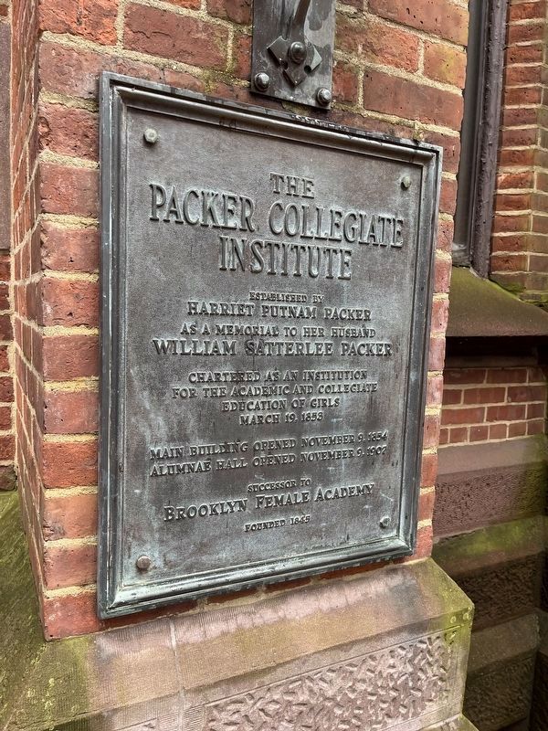 The Packer Collegiate Institute Marker image. Click for full size.