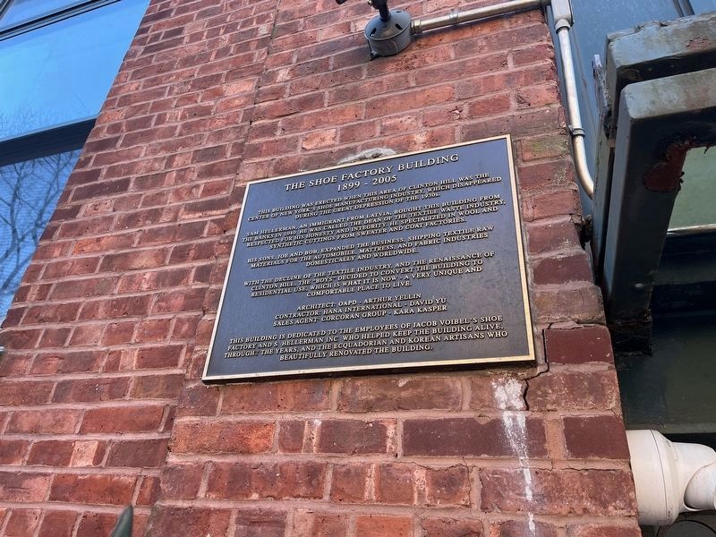 The Shoe Factory Building Marker image. Click for full size.