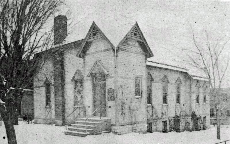 Marker detail: Unity Church, built c. 1891. Click for full size. Marker detail: Unity Church, built c. 1891 image. Click for full size.